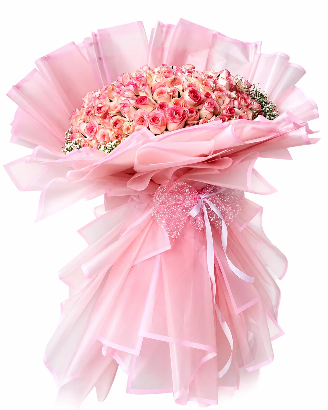 Pink 200 Roses Bouquet