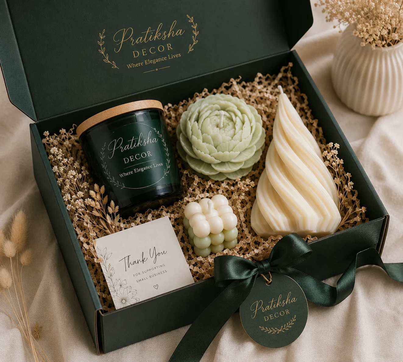 Customized Candle Gift Hampers